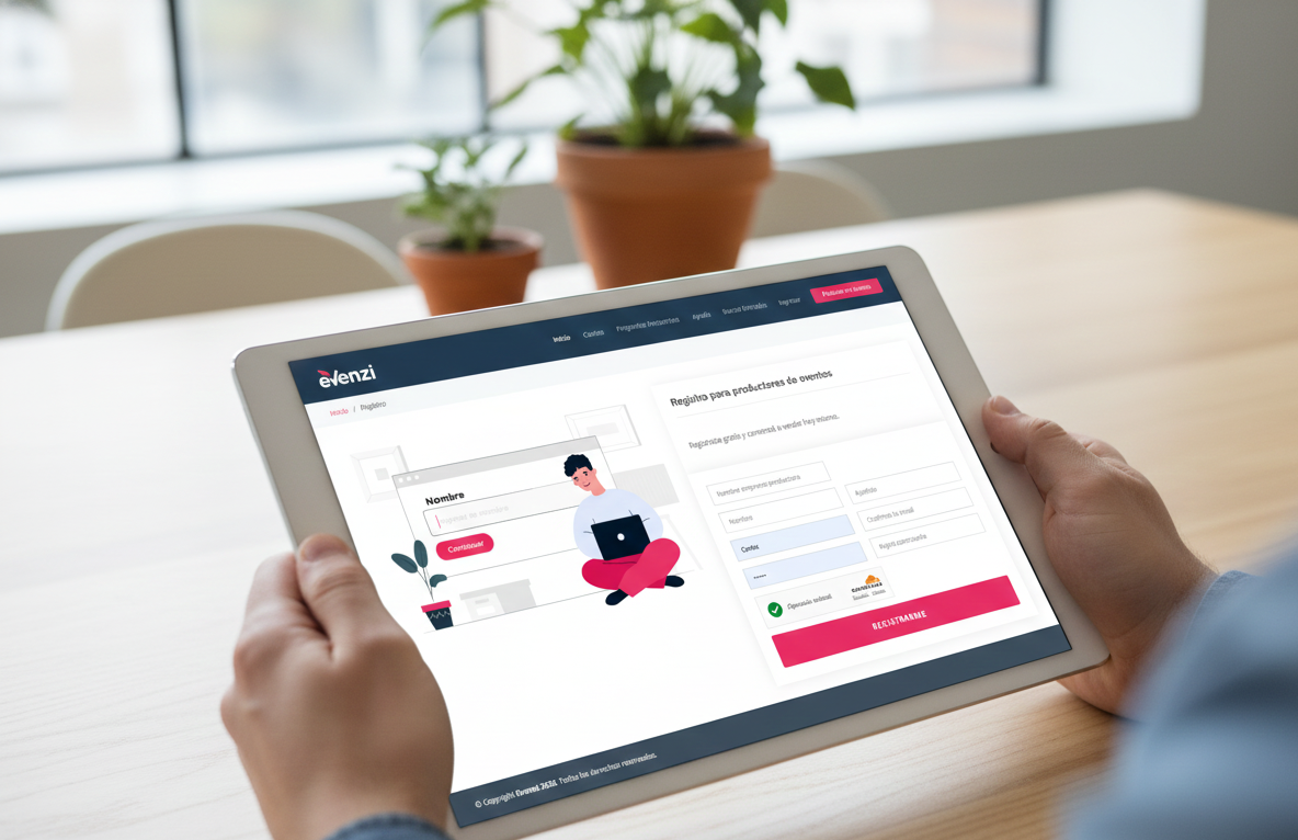 Registro en Evenzi